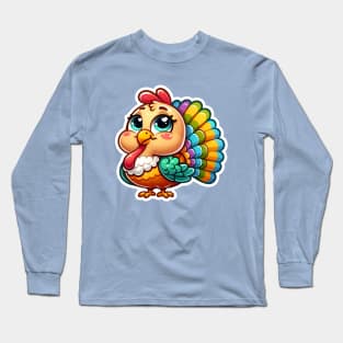 Kawaii Turkey Long Sleeve T-Shirt